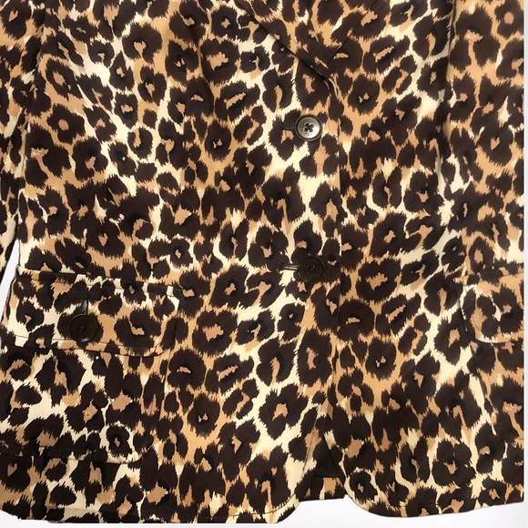 Vintage Harold's Classic 🐆 Leopard Print Jacket SZ 8 Blazer/Jacket - Picture 4 of 7